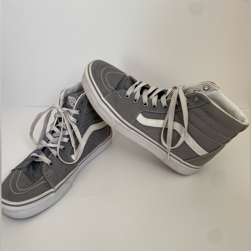 Vans women’s grey high tops size 9